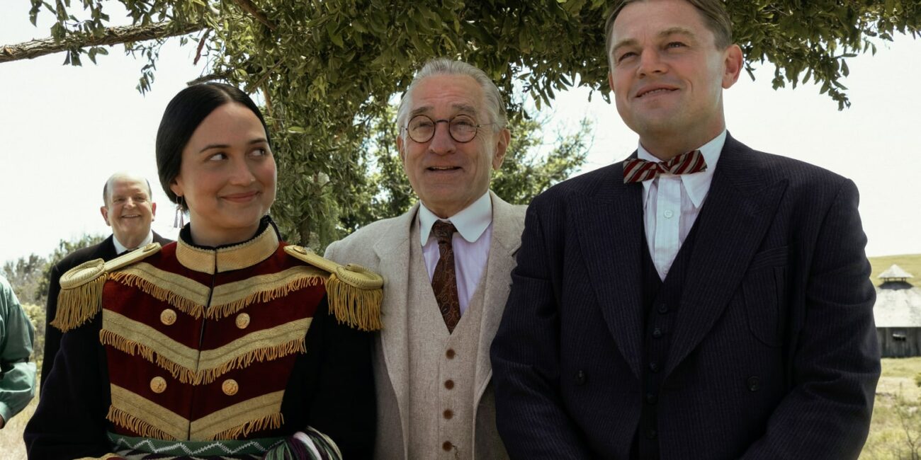 Lily Gladstone, Robert De Niro i Leonardo Di Caprio w „Czasie krwawego księżyca”